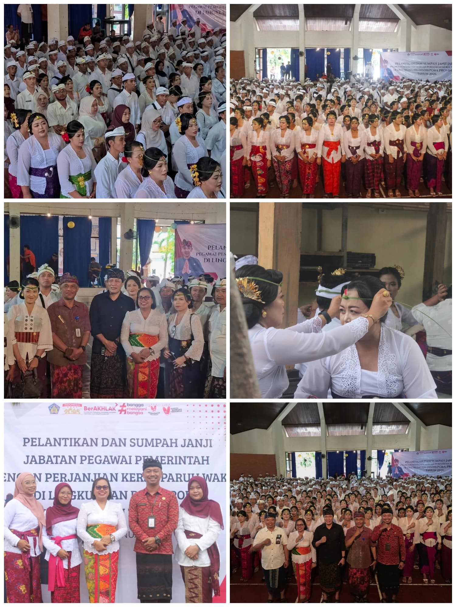 Pelantikan Dan Sumpah Jabatan PPPK Paruh Waktu Lingkungan Disdikpora Provinsi Bali