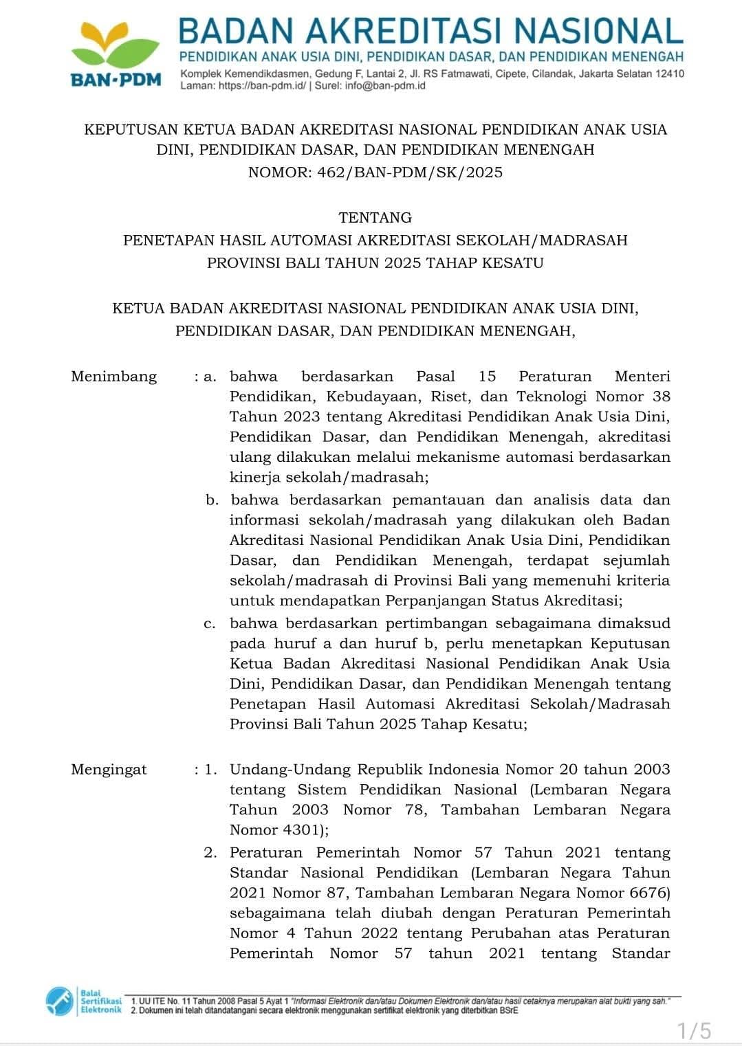 Automasi Akreditasi SMK N 3 Singaraja