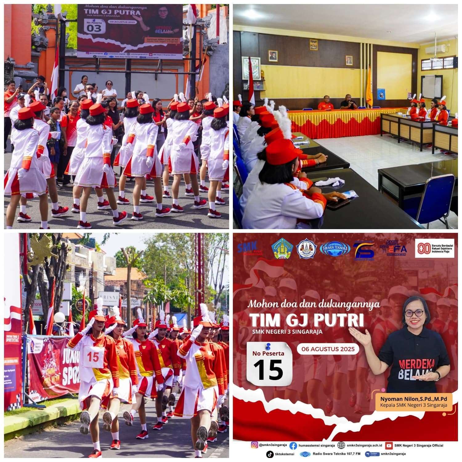 TIM Gerak Jalan Putri SMK N 3 Singaraja