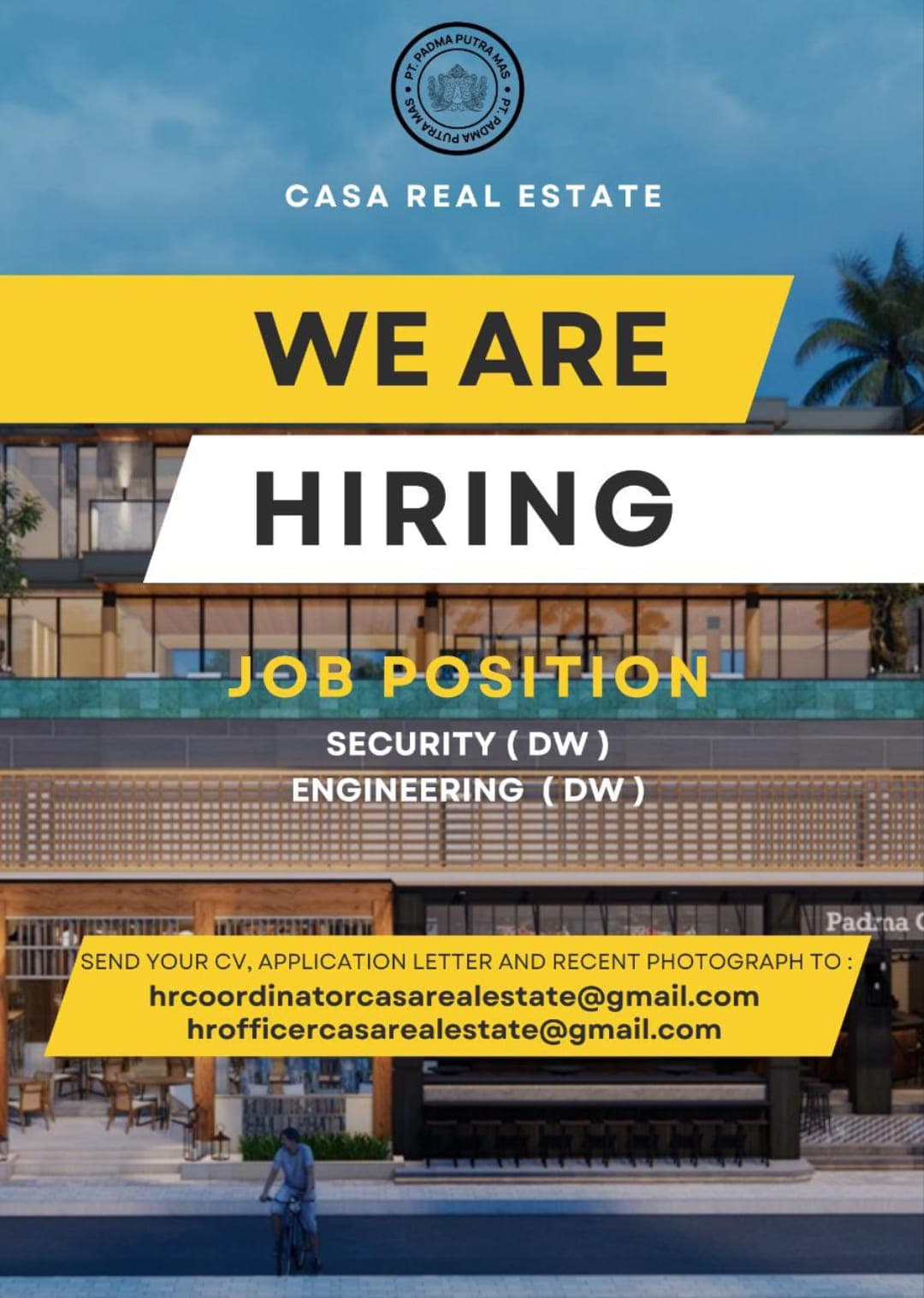 JOB POSITION CASA REAL ESTATE
