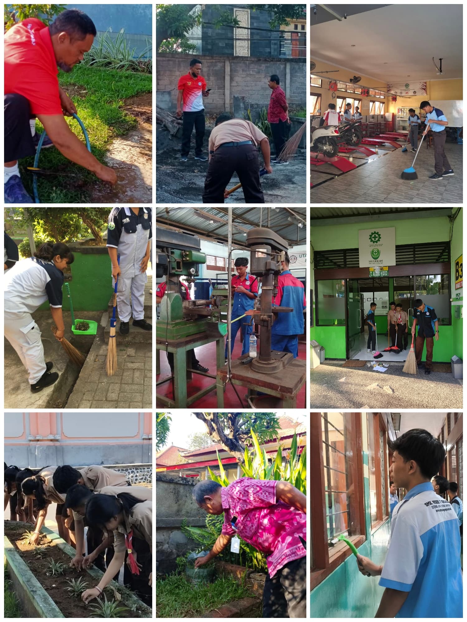 Pembersihan Lingkungan Sekolah Fase E dan F