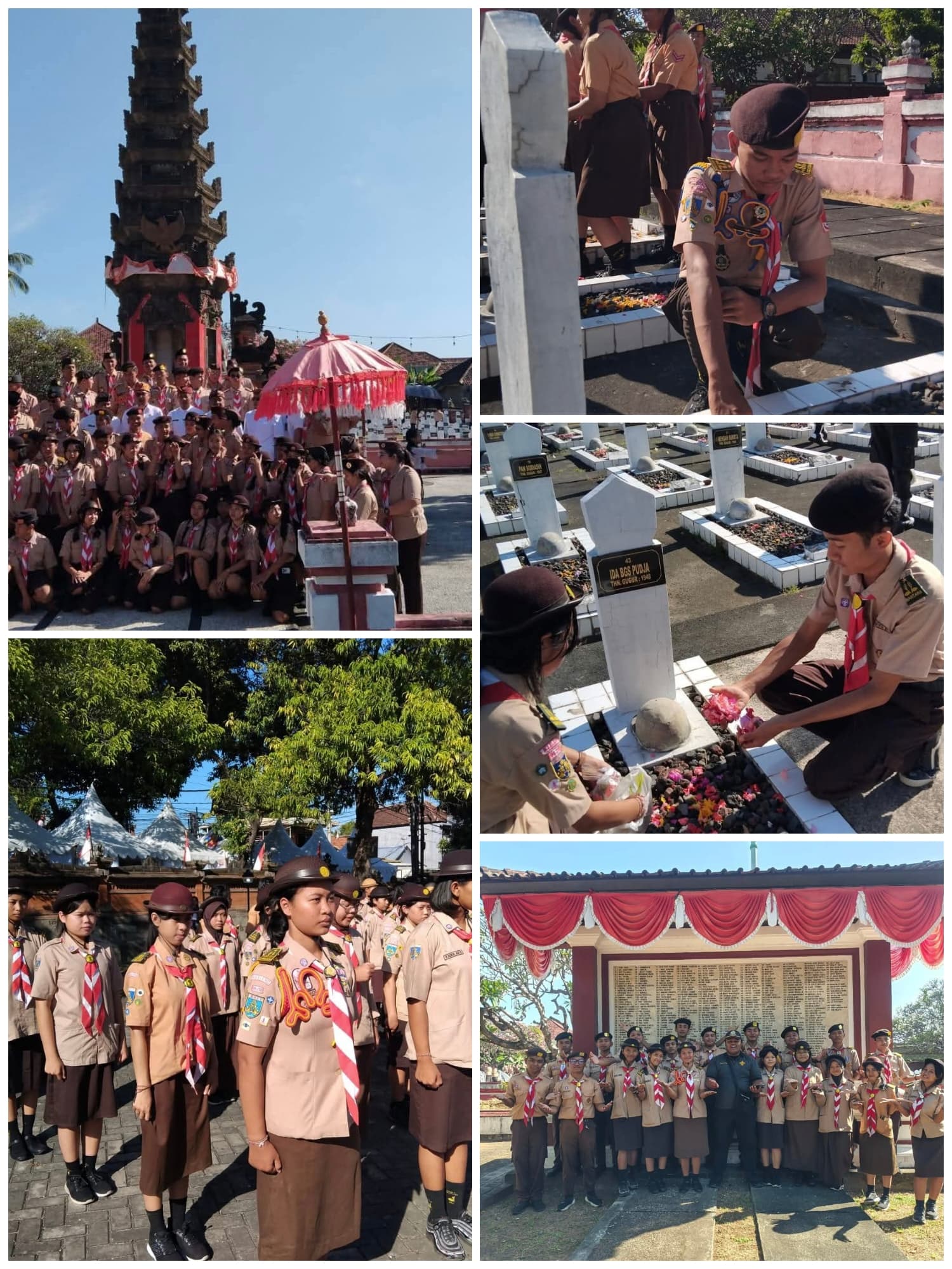 AWL Mengikuti Ziarah Dan Tabur Bunga Kwartir Cabang Gerakan Pramuka Buleleng