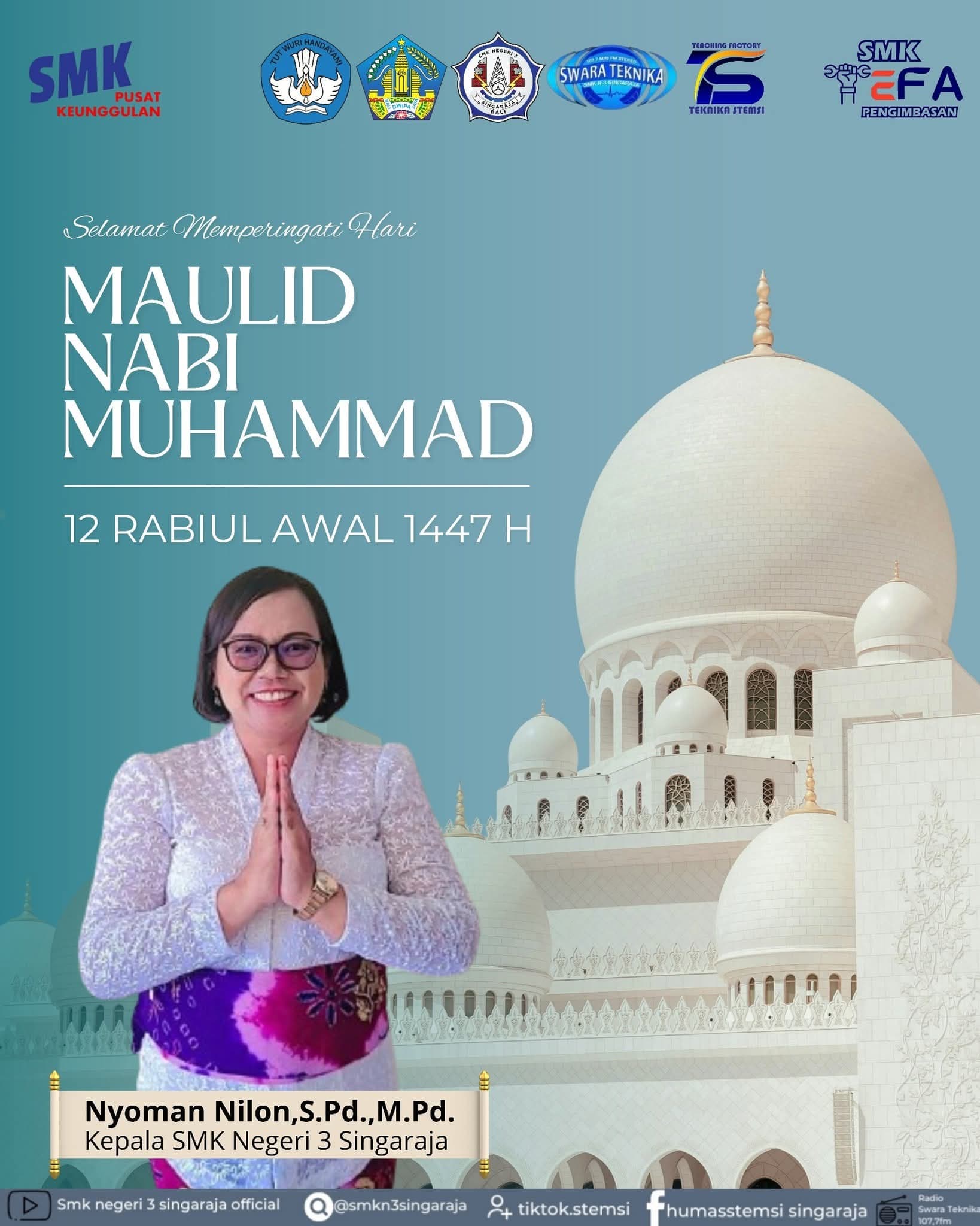 Selamat Merayakan Maulid Nabi Muhammad SAW
